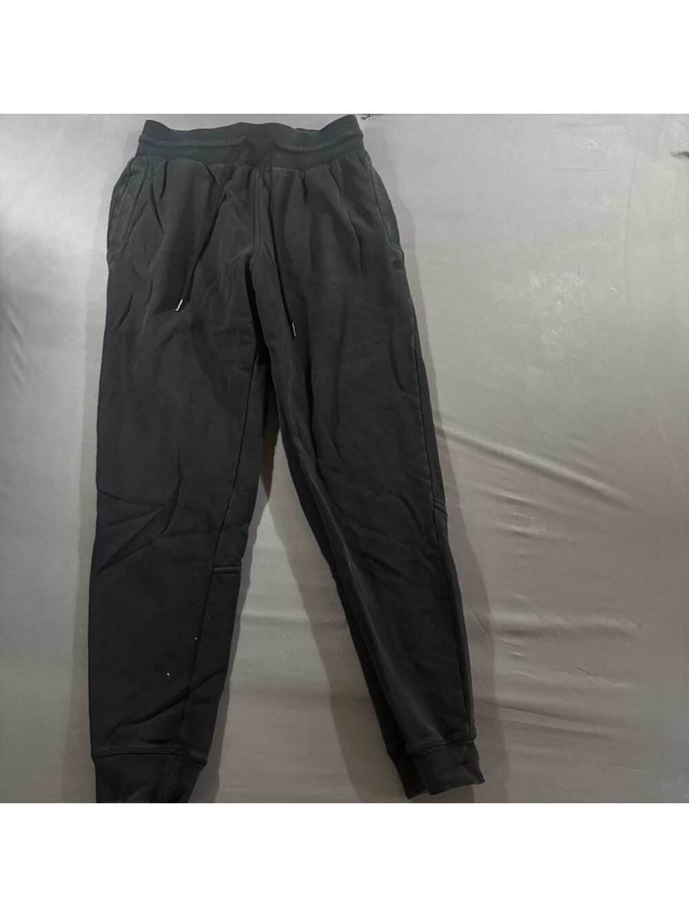 Champion Duo Dry Black Fleece Joggers Sweatpants Drawstring Athletic Men's Large